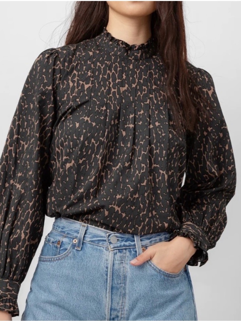 Rails Ariana Top - Savannah Animal Print Blouse (Size Small)